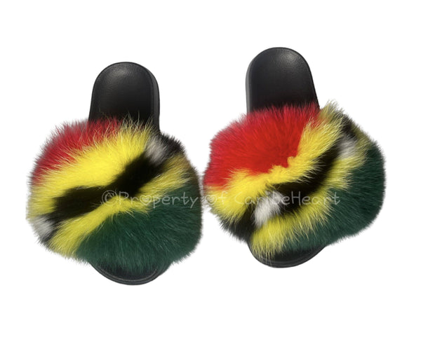 St. Kitts Fluffy Slipper - CaribeHeart Saint Kitts